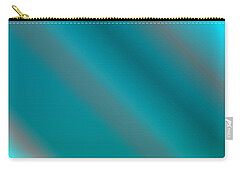 Turquoise Abstract Zip Pouches