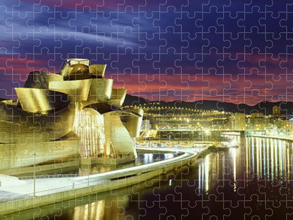 France, Paris, Boulogne, Ville De Paris, Bois De Boulogne, The Foundation  Louis Vuitton Building (frank Gehry Architect) Jigsaw Puzzle