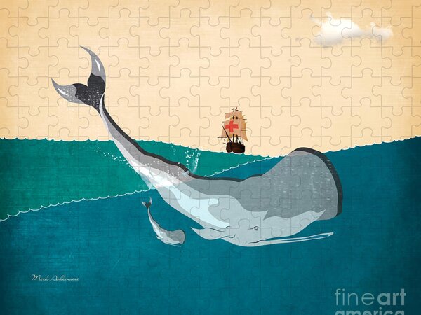 Moby Dick 1 Jigsaw Puzzle by Jerry LoFaro - Pixels Puzzles