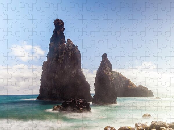 Beach In Madeira Jigsaw Puzzle by Zulufriend 