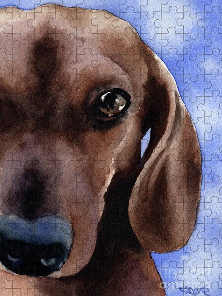 Delightful Dachshunds Dog Breed 300 Large Piece Shaped Jigsaw Puzzle