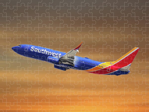 Southwest Airlines 737 with Airport Codes original livery T-Shirt 
