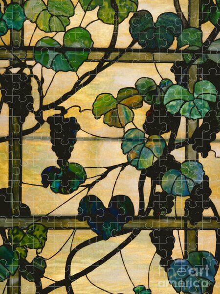 Jigsaw Puzzle  Stained Glass ~ Louis Comfort Tiffany, Lampada da