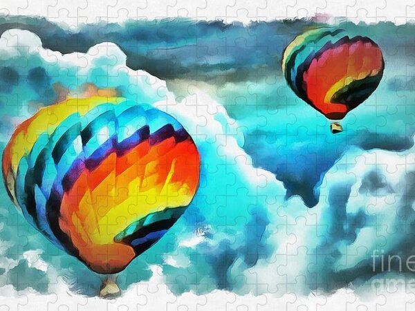  Painting - Hot Air Balloons by Catherine Lott