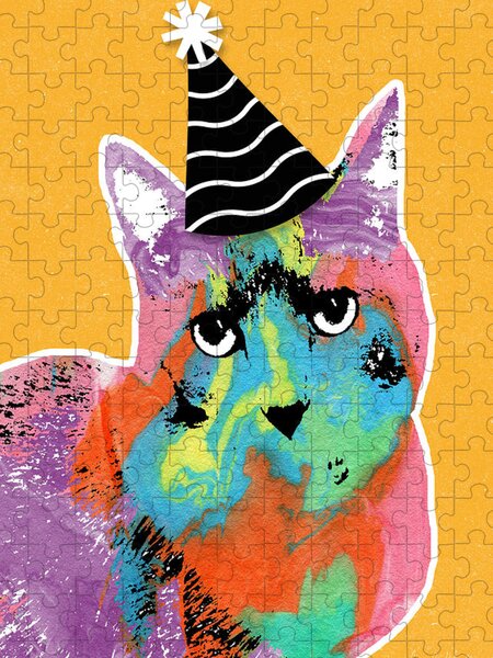 Puzzle XXL Pieces - Colorful Cat Grafika-F-32683 48 pieces Jigsaw Puzzles -  Cats - Jigsaw Puzzle