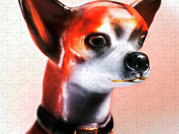 Funny Chihuahua Dog Jigsaw Puzzle for Adults Soft Wooden Puzzles Props Technology Means 500 Piece Puzzles Mother's Day
