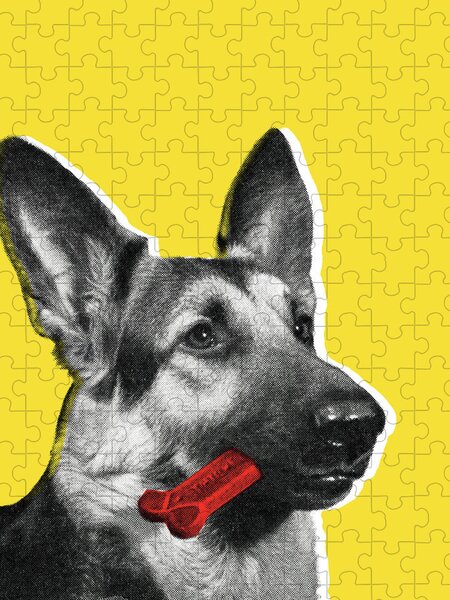 German Shepherd Police K9 Jigsaw Puzzles - CafePress
