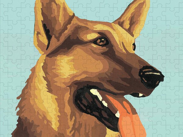 Puzzle German Shepherd dog, 4 000 pieces