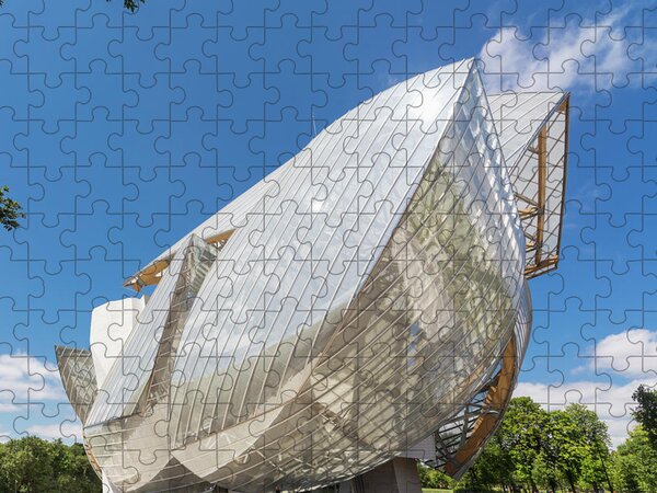 LV Blue Art Jigsaw Puzzle