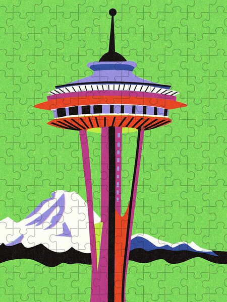 Space Needle Of Seattle Canvas Print / Canvas Art by Wei Fang 