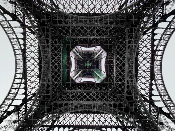 Paris Cityscape, Eiffel Tower Jigsaw Puzzle by Anouchka 
