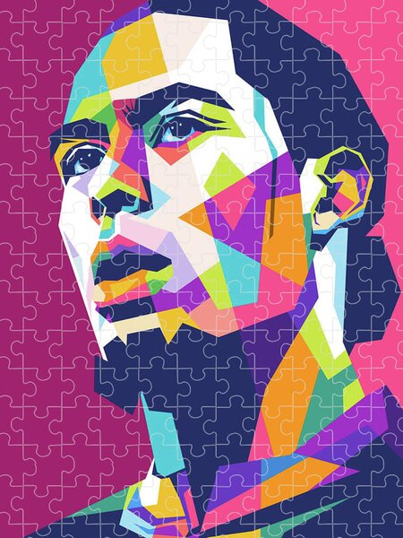 Football All Star Art Jigsaw Puzzle by Nari Ndra - Pixels