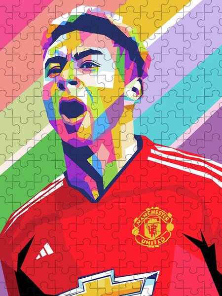 Football All Star Art Jigsaw Puzzle by Nari Ndra - Pixels