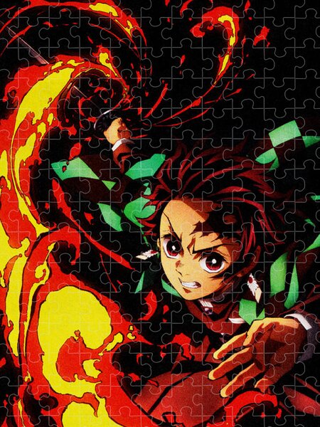 Animal Demon Slayer Anime Tanjiro Kamado Jigsaw Puzzle