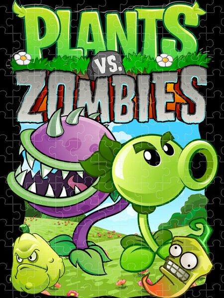 plants vs zombies - online puzzle