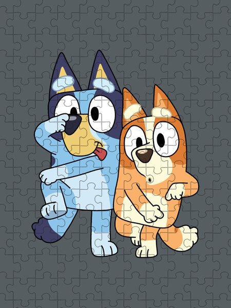 Bluey and Bingo girl Jigsaw Puzzle by Handsley Nguyen - Pixels Puzzles