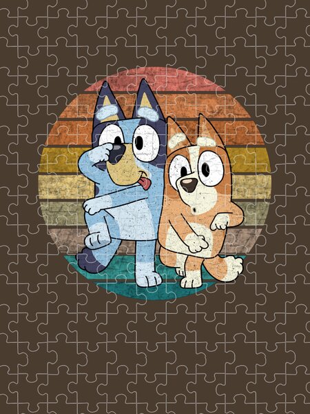 Bandit - Bluey Ripple Jigsaw Puzzle by Polina Qodam - Pixels