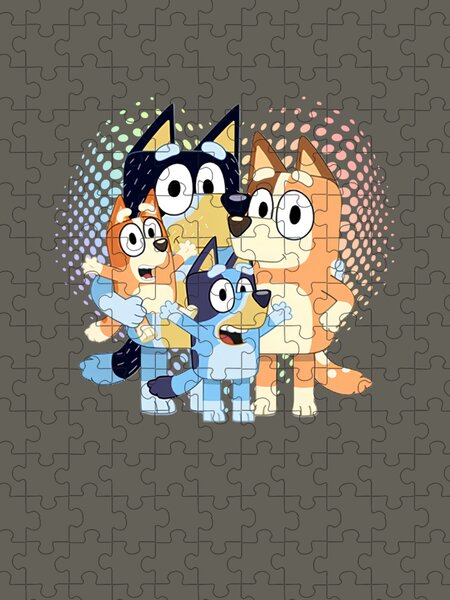 Bandit - Bluey Ripple Jigsaw Puzzle by Polina Qodam - Pixels