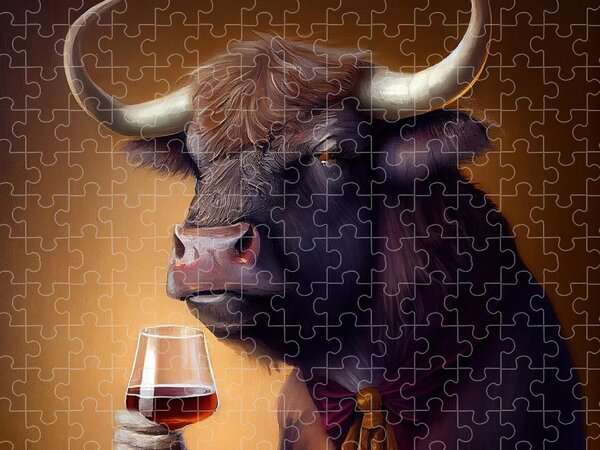 Lion's Head Jigsaw Puzzle by Douglas Pittman - Pixels