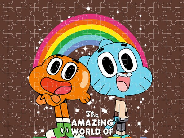 CN The Amazing World Of Gumball Darwin Rainbow Jum Jigsaw Puzzle by Amenb  Falyn - Pixels