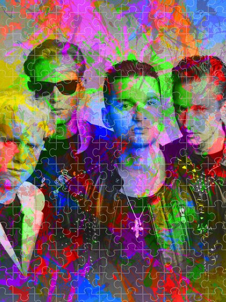 Best of Depeche Mode Band Logo Dave Gahan Jigsaw Puzzle
