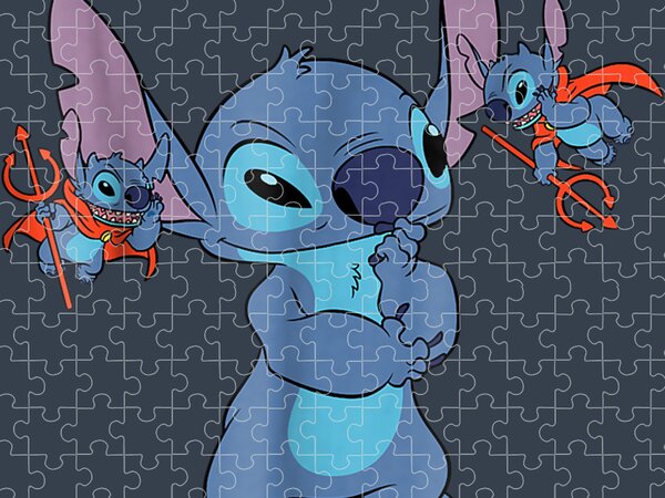 Dark Side Of Stitch Lilo And Stitch Jigsaw Puzzle by Mark M Sullivan -  Pixels