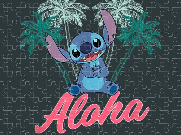 Lilo and Stitch illustration Jigsaw Puzzle for Sale by JakeGoodwin