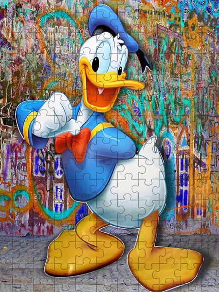 Donald Duck Mug Shot Mugshot Angry #1 Duvet Cover by Tony Rubino - Pixels  Merch