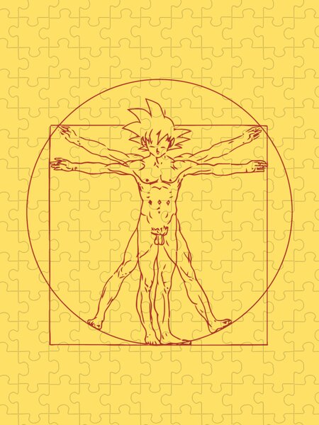 Dragon Ball Z Goku Outline Jigsaw Puzzle by Angelita M Heffernan - Pixels