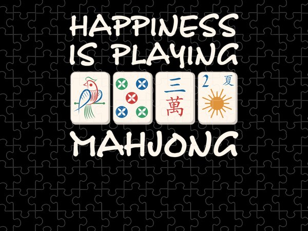 Solve Mahjong jigsaw puzzle online with 130 pieces
