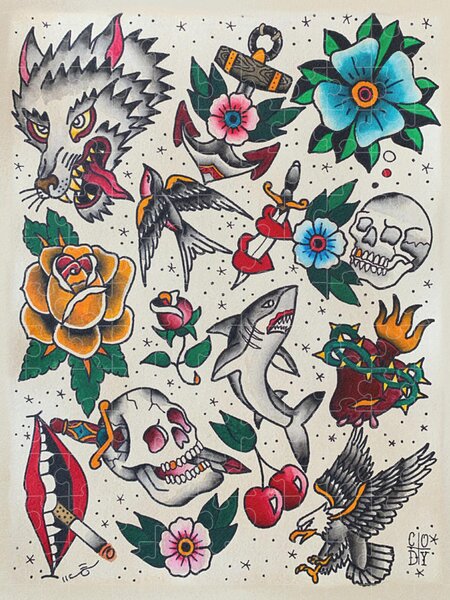 Buncha little fillers for allisonmoore1329 I absolutely love doing filler  tattoos Which one is your favorite    americantraditional  Instagram