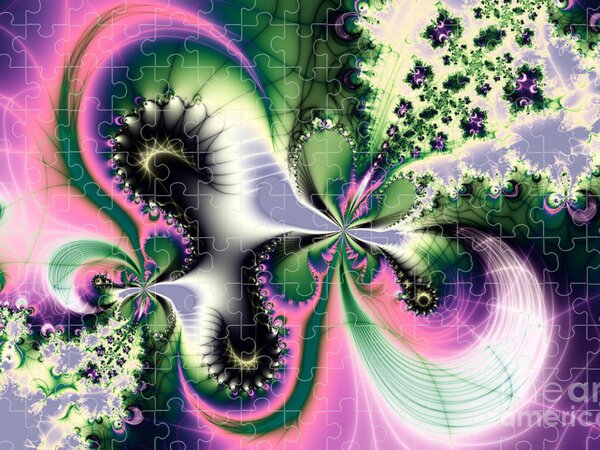Fractal Geometry Contemporary Art Jigsaw Puzzles