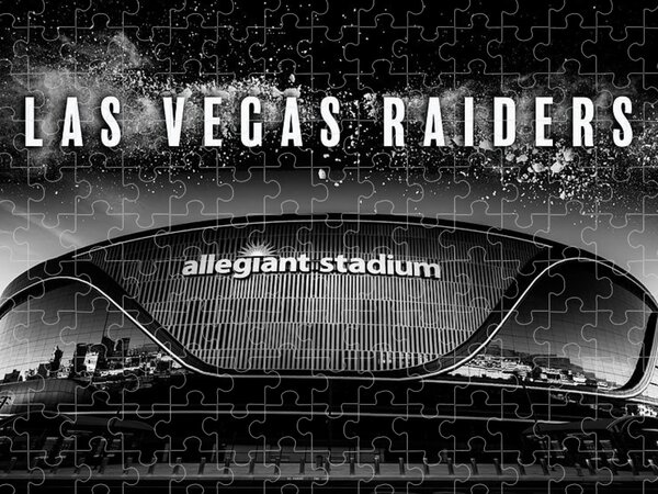 Las Vegas Raiders Wood Art Jigsaw Puzzle by CAC Graphics - Pixels