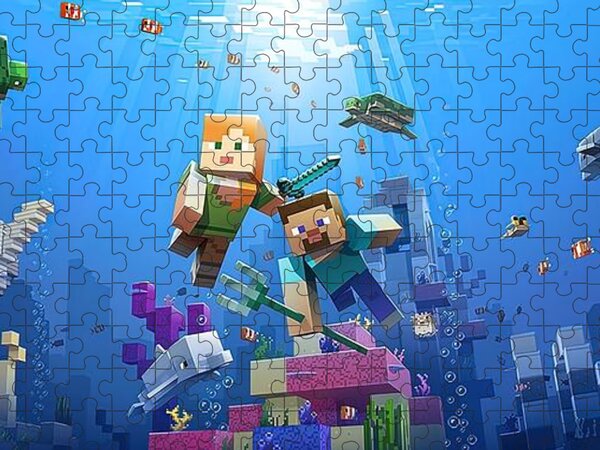 Minecraft puzzles & jigsaw  Minecraft images, Minecraft anime, Minecraft