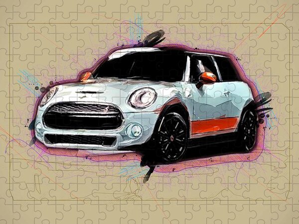 Een goede vriend Actie Rood Mini Cooper S Jigsaw Puzzles for Sale - Pixels