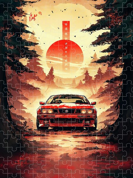 VW Golf GTI #2 Jigsaw Puzzle by Yoshiharu Miyakawa - Pixels Puzzles