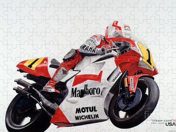 Puzzle de Grand Prix moto - MotoGP avec pilot casse-tÃªte Ã imprimer