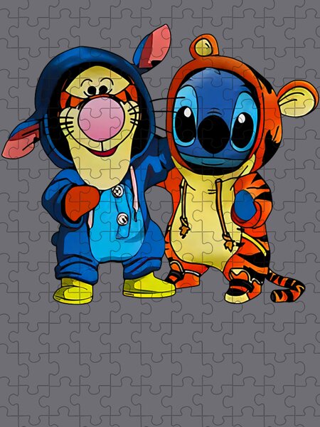 Puzzle 1000 Pièces Lilo et Stitch Disney Store Ohana forever souillon