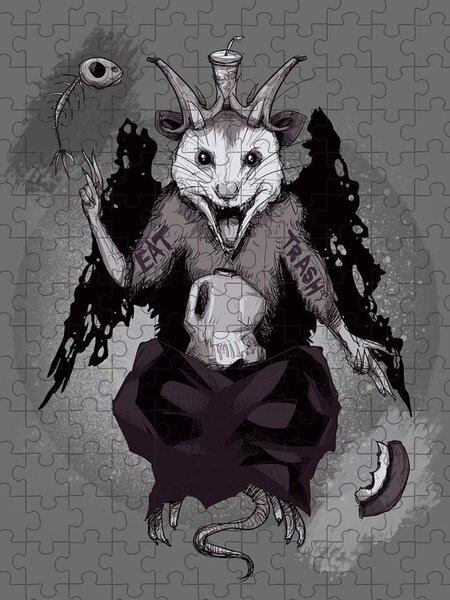 Dark Art Grunge Goth Occult Gothic Aesthetic Girl Horror #1 Jigsaw Puzzle