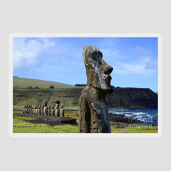 Moai Stickers for Sale