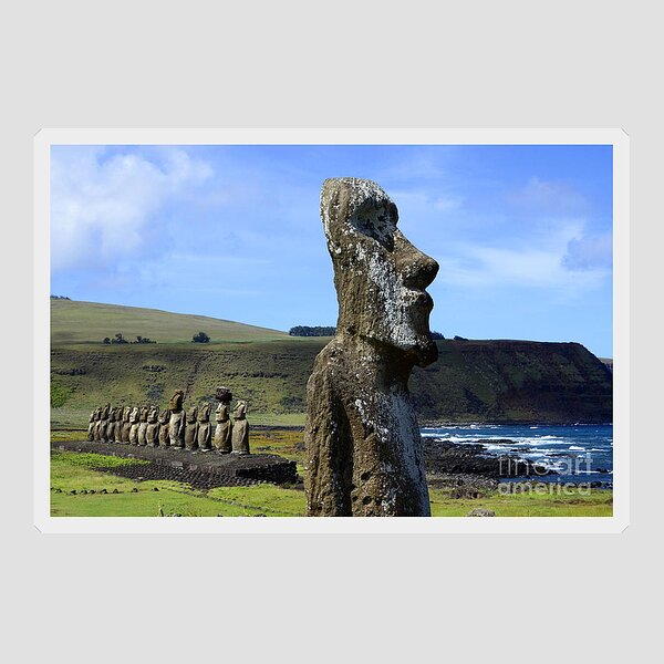 Buff Moai Sticker for Sale by TheBigSadShop