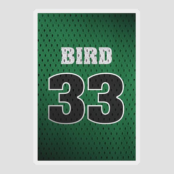 Boston Celtics STICKER DECAL Bird Russell Havlicek Cousy 