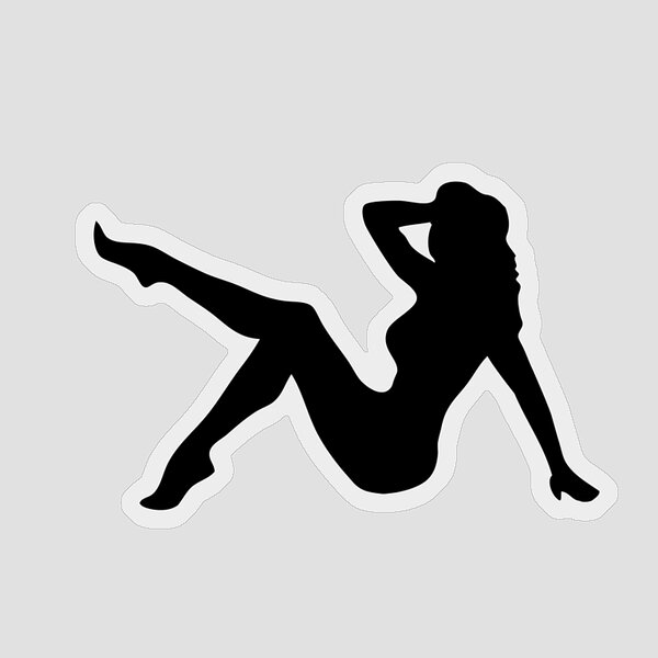 Paint a Vulgar Picture, female nude erotic portrait, trs - Erotic Drawing  - Sticker