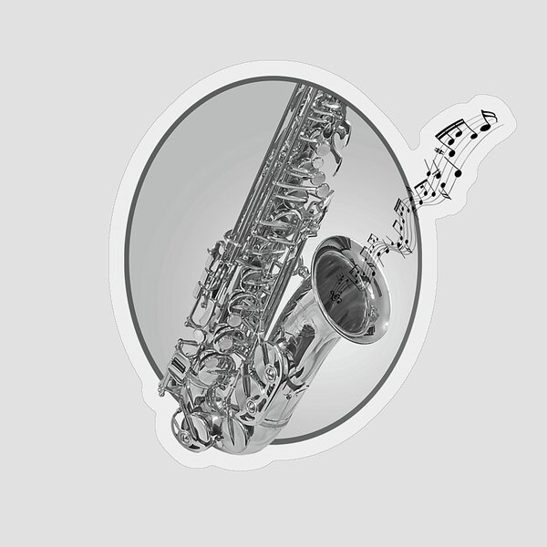 Saxophone Stickers - Pixels