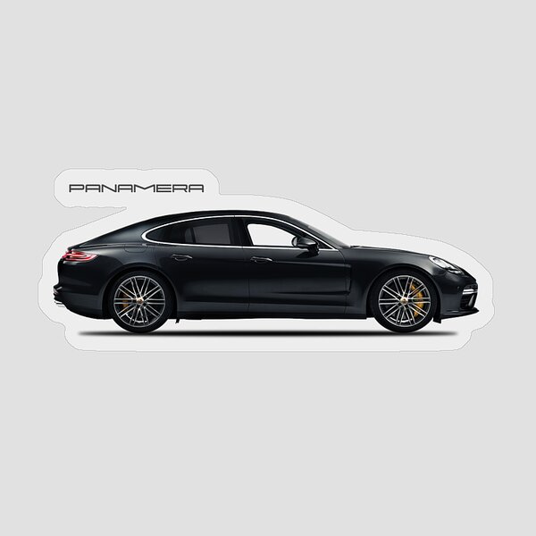 Porsche Logo Car Sticker by Ferona Fermoz - Pixels