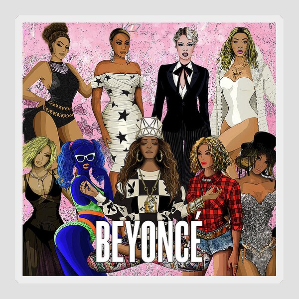Beyonce Sticker by Mark Ashkenazi - Pixels