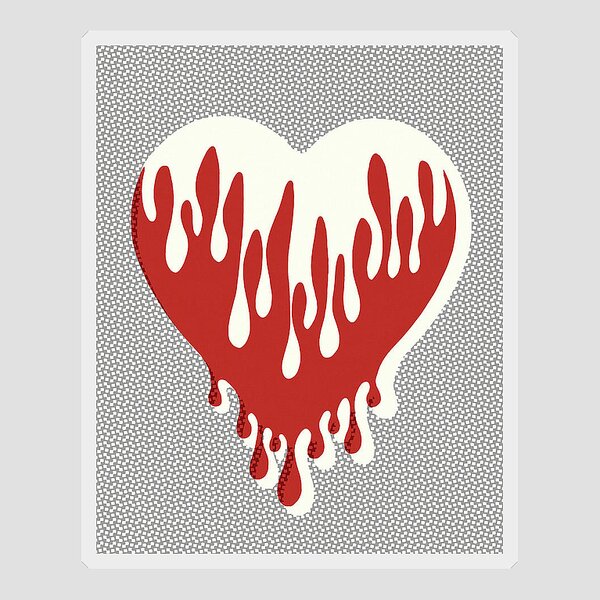 Wavy Heart Sticker