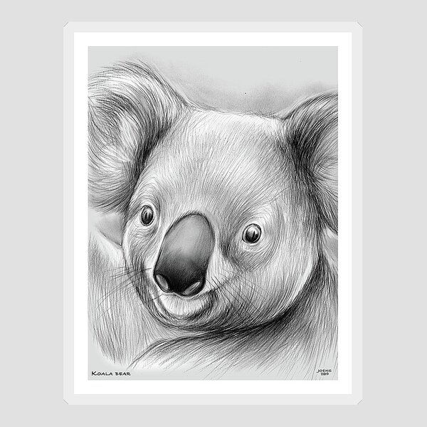 Stickers gommettes Koala Panthère avec yeux mobiles