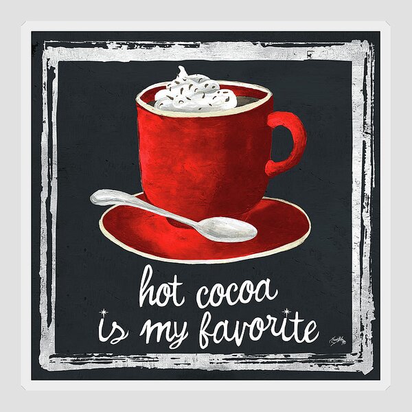 Hot Chocolate Mug Holiday Sticker