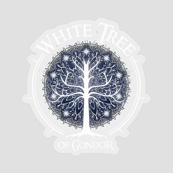 The Lord of the Rings The Hobbit White Tree of Gondor Decal, the